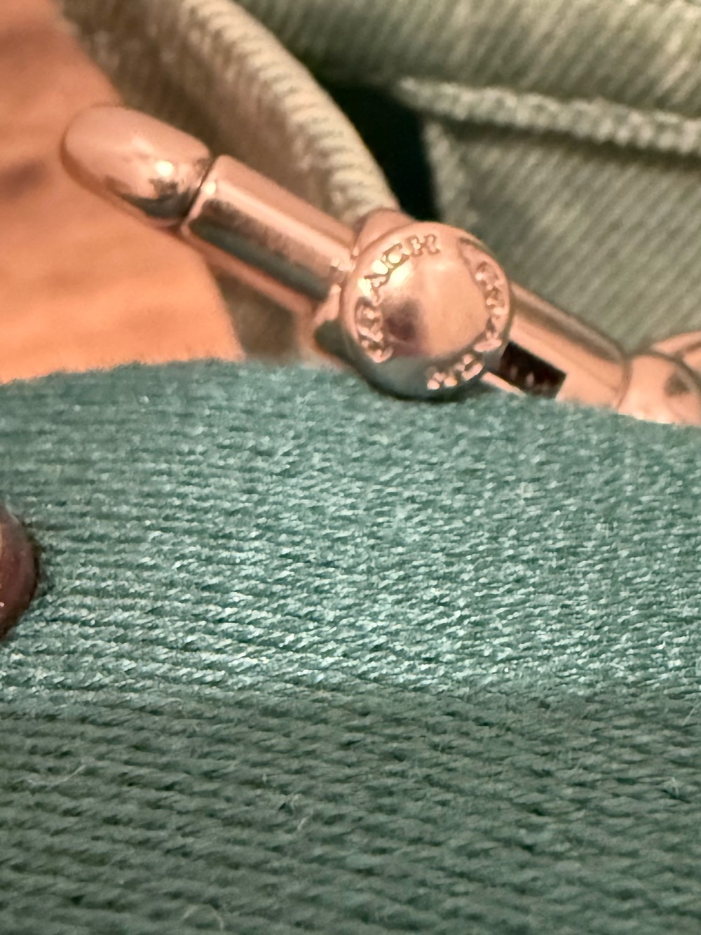 Coach Denim Green Canvas Tote 26 with Crossbody Strap - Picture 10 of 11